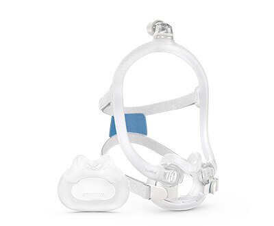 AirFit ResMed F30i är en helmask med luftslangen uppe